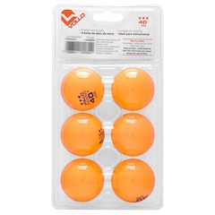 Bola de Tênis de Mesa Vollo ABS Training 3 Estrelas - 06 Unidades - Foto 3