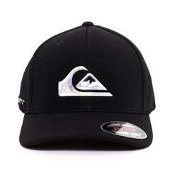 Boné Aba Curva Quiksilver Hologram 3D Logo - Fechado - Adulto - Foto 1