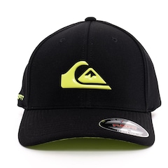 Boné Aba Curva Quiksilver Lime Logo - Fechado - Adulto - Foto 1