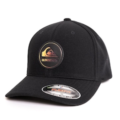 Boné Aba Curva Quiksilver Hologram Full Logo Patch - Fechado - Adulto - Foto 3