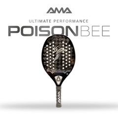 Raquete Beach Tennis Ama Sport BeeTrue Poison Bee 18k 2025 Gigio Cariani - Foto 3
