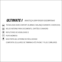 Pochete para Corrida Fitletic com porta gel Ultimate I Zíper - Foto 2