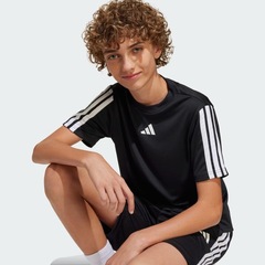 Camiseta adidas 3 Listras TR-Essentials - Infantil - Foto 4