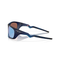Óculos de Sol Oakley Laterallis Matte Transparent Blue - Unissex - Foto 8