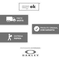 Óculos de Sol Oakley Lateralis Matte Black Ink Prizm - Unissex - Foto 10