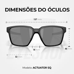 Óculos de Sol Oakley Actuator SQ Matte Black Prizm - Unissex - Foto 7
