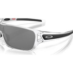 Óculos de Sol Oakley Turbine Rotor Polished Clear Prizm Black Polarized - Unissex - Foto 3