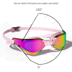 Óculos de Natação Gold Sports Snake Pro Performance 5.0 - Adulto - Foto 2