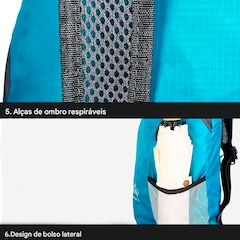 Mochila Gold Sports Dobrável Portátil Feather Montanhismo A Prova de Água - Foto 4