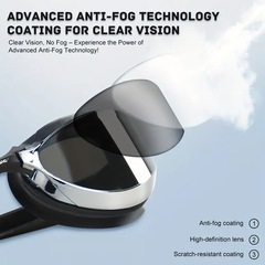 Óculos de Natação Gold Sports Snake Performance 6.0 Lentes Espelhadas High Definition - Adulto - Foto 3