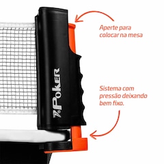 Conjunto de Tênis de Mesa Poker Star - 2 Raquetes - 3 Bolas - Rede Retratil - Foto 6
