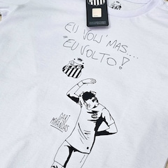 Camisa do Santos Neymar Eu Vou Mas Eu Volto SPR - Infantil - Foto 2
