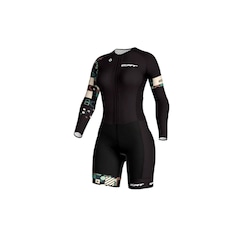 Macaquinho de Ciclismo Manga Longa ERT Smart Forro Gel - Feminino - Foto 1