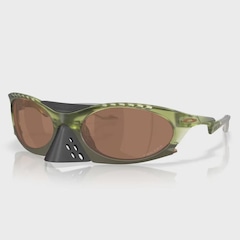 Óculos de Sol Unissex Oakley Plantaris Matte Transparent Fern Prizm Tungsten - Foto 1