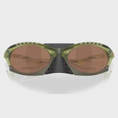 Óculos de Sol Unissex Oakley Plantaris Matte Transparent Fern Prizm Tungsten - Foto 5