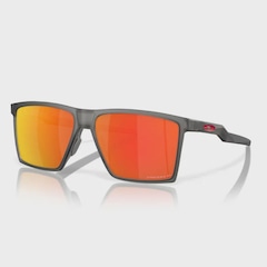 Óculos de Sol Oakley Unissex Futurity Sun Satin Grey Smoke Prizm Ruby Polarized - Foto 1
