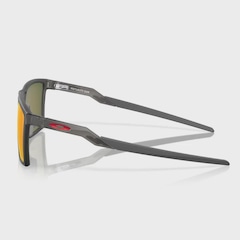 Óculos de Sol Oakley Unissex Futurity Sun Satin Grey Smoke Prizm Ruby Polarized - Foto 4