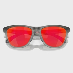 Óculos de Sol Oakley Unissex Frogskins Range Matte Grey Ink Prizm Ruby - Foto 5