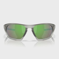 Óculos de Sol Oakley Unissex Lateralis Matte Clear Prizm Sapphire - Foto 3