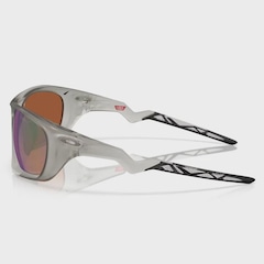 Óculos de Sol Oakley Unissex Lateralis Matte Clear Prizm Sapphire - Foto 4