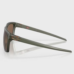 Óculos de Sol Oakley Unissex Leffingwell Matte Olive Ink Prizm - Foto 4