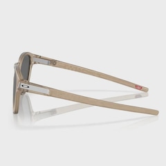 Óculos de Sol Oakley Unissex Latch Matte Sepia Prizm Black Polarized - Foto 4
