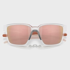 Óculos de Sol Oakley Unissex Actuator SQ Matte Clear Prizm Rose Gold Polarized - Foto 5