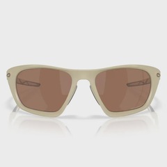 Óculos de Sol Oakley Unissex Lateralis Matte Sand Tungsten Iridium Polarized - Foto 3