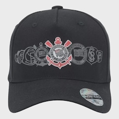 Boné Corinthians Supercap Silk Frontal Logo Licenciado - Adulto - Foto 3