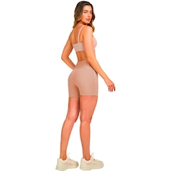 Bermuda Alto Giro Elástico Personalizado - Feminina - Foto 4