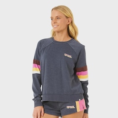 Blusão Rip Curl Las Dalias Raglan Crew Navy - Feminino - Foto 1