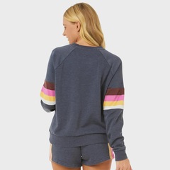 Blusão Rip Curl Las Dalias Raglan Crew Navy - Feminino - Foto 5
