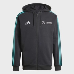 Blusão adidas Capuz Zíper Mercedes AMG Petronas Fórmula 1 Team DNA - Masculino - Foto 1