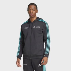 Blusão adidas Capuz Zíper Mercedes AMG Petronas Fórmula 1 Team DNA - Masculino - Foto 2