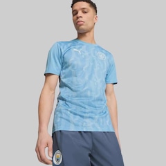Camisa Manchester City 2025 Puma Pré-Jogo - Masculina - Foto 3