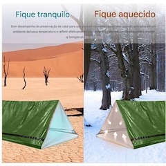 Saco de Dormir Gold Sports Portátil à Prova D'água Sobrevivência com Apito - Foto 8