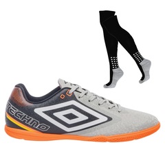Kit Chuteira Futsal Umbro Techno II e Meião - Adulto - Foto 1