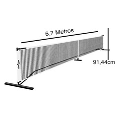 Rede De Pickleball + Estrutura + Bolsa Transporte Shark - Foto 2