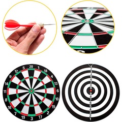 Jogo de Dardos Dupla Face 12 Polegadas com 6 Peças - Fort - Foto 4