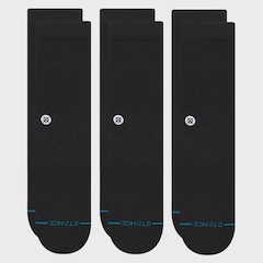 Meia Stance Icon Black Kit com 3 Pares - Unissex - Foto 2
