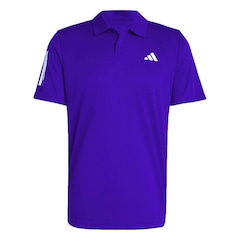 Camiseta Polo adidas Club 3 Stripes - Masculina - Foto 1