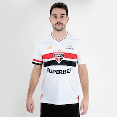 Camiseta De Time New Balance Torcedor Home Spfc 2025 - Masculina - Foto 1