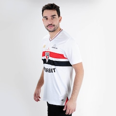 Camiseta De Time New Balance Torcedor Home Spfc 2025 - Masculina - Foto 3