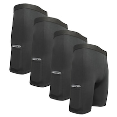 Short Térmico Fristyle Segunda Pele Ciclista Com Proteção Uv 4 Unidades - Adulto - Masculino - Foto 1
