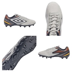 Kit Chuteira de Campo Umbro Techno II + Meião - Adulto - Foto 7