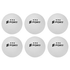 Bola de Tênis de Mesa Fort 3 Estrelas - Pack com 6 Bolinhas - Foto 1
