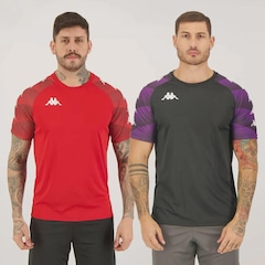 Kit 2 Camisas Kappa Raglany - Masculina - Foto 1