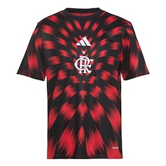 Camisa Flamengo Pré Jogo 25 adidas - Infantil - Foto 4