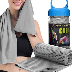 Toalha De Microfibra Gold Sports Ultra Refrescante Cool 88x29 Cms - Foto 2