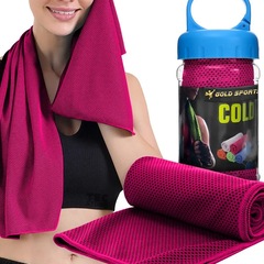 Toalha De Microfibra Gold Sports Ultra Refrescante Cool 88x29 Cms - Foto 2